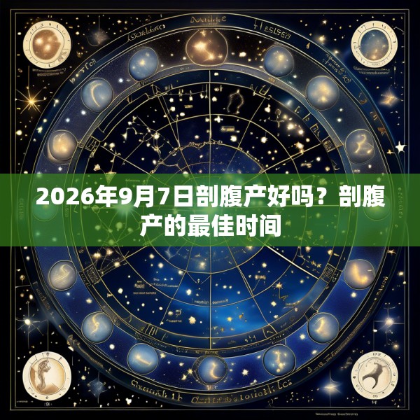 2026年9月7日剖腹产好吗?剖腹产的最佳时间