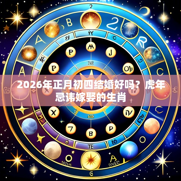 2026年正月初四结婚好吗?虎年忌讳嫁娶的生肖