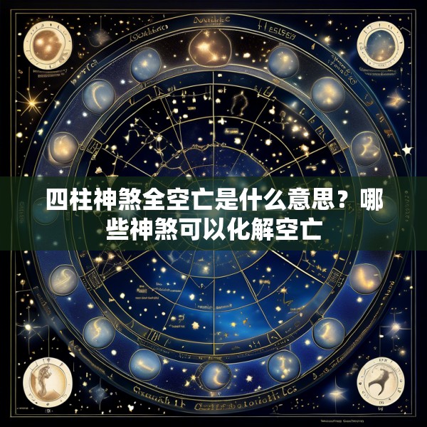四柱神煞全空亡是什么意思？哪些神煞可以化解空亡