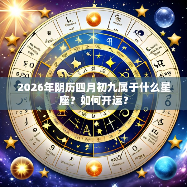 2026年阴历四月初九属于什么星座？如何开运？