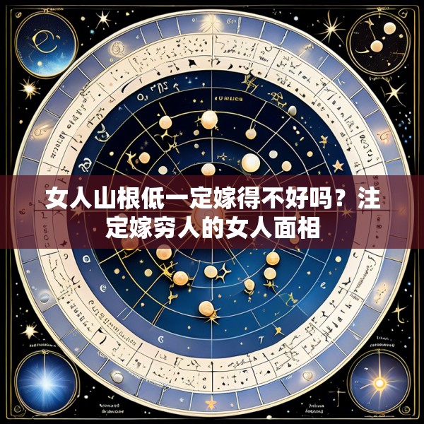 女人山根低一定嫁得不好吗?注定嫁穷人的女人面相