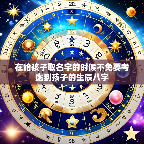 在给孩子取名字的时候不免要考虑到孩子的生辰八字