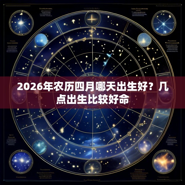 2026年农历四月哪天出生好？几点出生比较好命