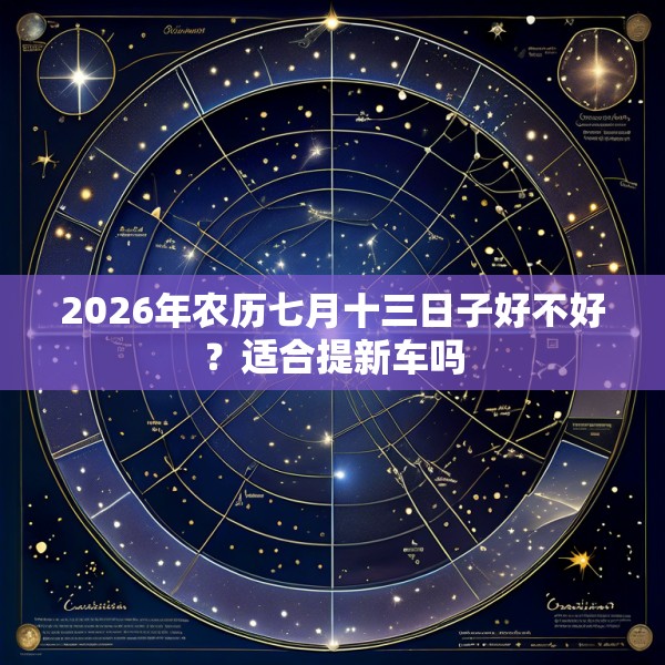 2026年农历七月十三日子好不好？适合提新车吗