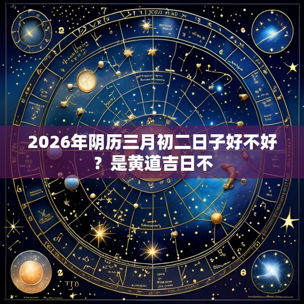 2026年阴历三月初二日子好不好?是黄道吉日不