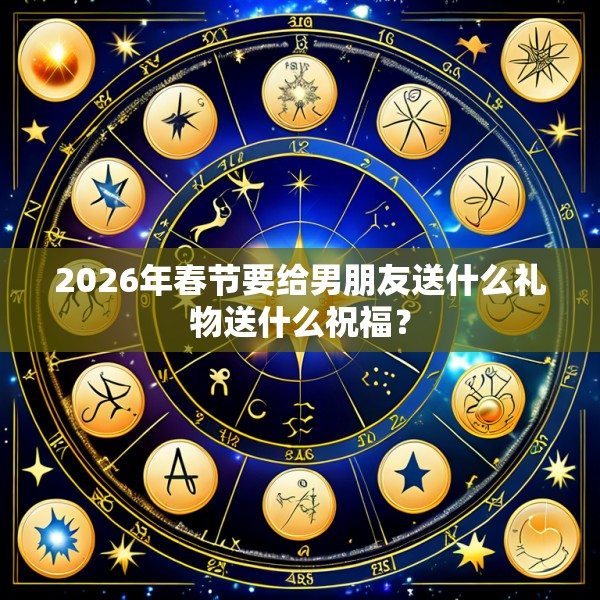 2026年春节要给男朋友送什么礼物送什么祝福？