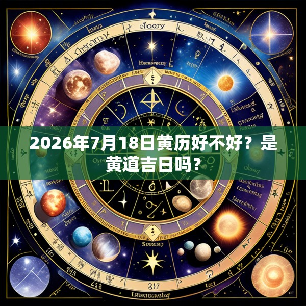 2026年7月18日黄历好不好？是黄道吉日吗？