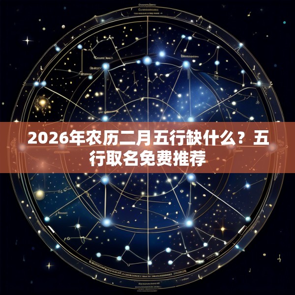 2026年农历二月五行缺什么？五行取名免费推荐