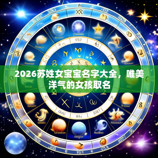 2026苏姓女宝宝名字大全，唯美洋气的女孩取名