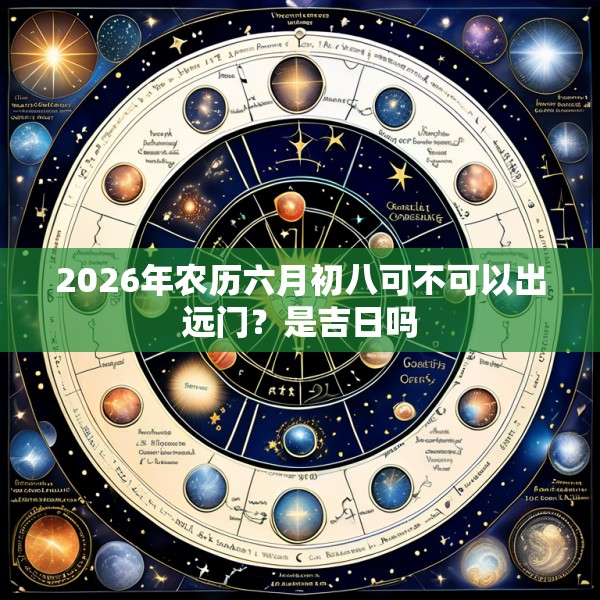 2026年农历六月初八可不可以出远门？是吉日吗