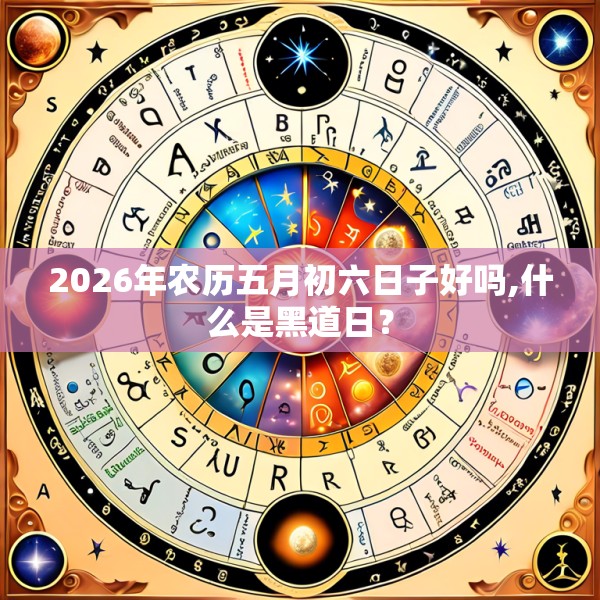 2026年农历五月初六日子好吗,什么是黑道日？
