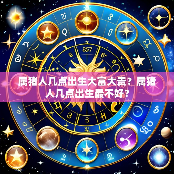 属猪人几点出生大富大贵?属猪人几点出生最不好?