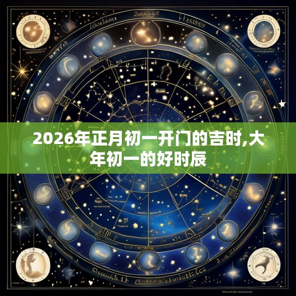 2026年正月初一开门的吉时,大年初一的好时辰