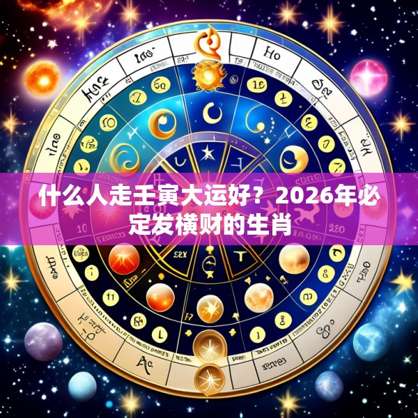 什么人走壬寅大运好？2026年必定发横财的生肖