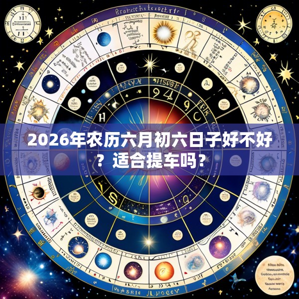 2026年农历六月初六日子好不好？适合提车吗？