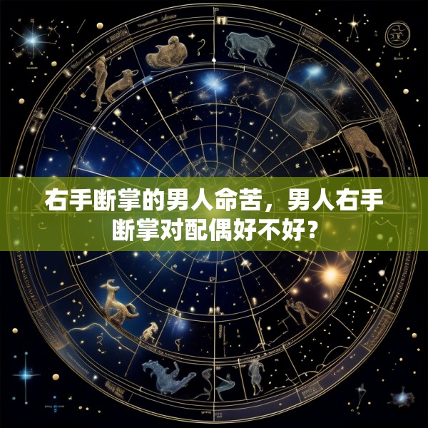右手断掌的男人命苦,男人右手断掌对配偶好不好?