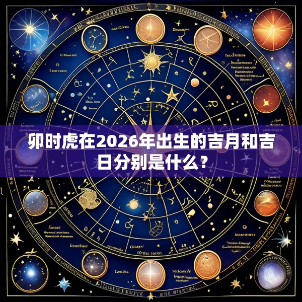 卯时虎在2026年出生的吉月和吉日分别是什么？