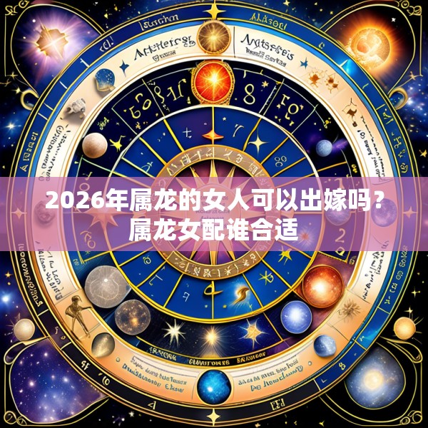 2026年属龙的女人可以出嫁吗?属龙女配谁合适