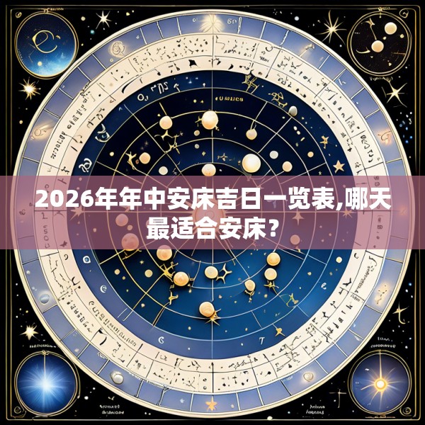 2026年年中安床吉日一览表,哪天最适合安床？