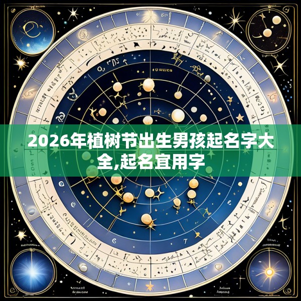 2026年植树节出生男孩起名字大全,起名宜用字