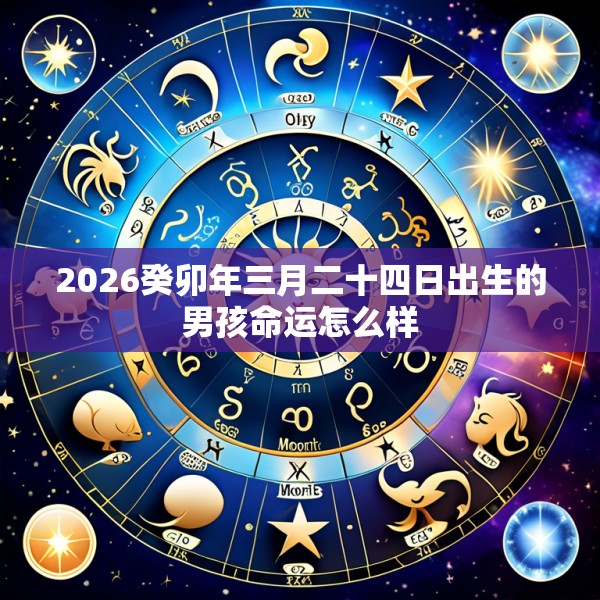 2026癸卯年三月二十四日出生的男孩命运怎么样