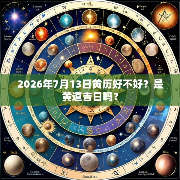 2026年7月13日黄历好不好?是黄道吉日吗?
