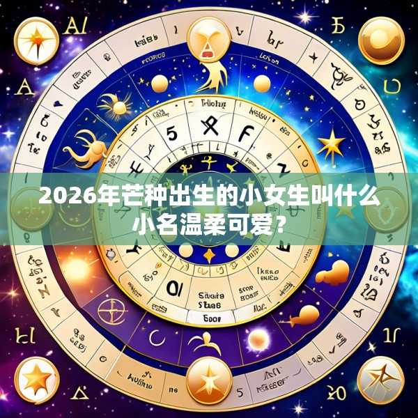 2026年芒种出生的小女生叫什么小名温柔可爱？