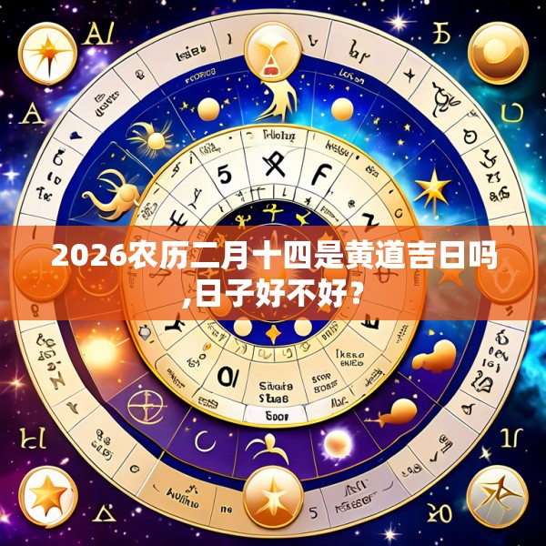 2026农历二月十四是黄道吉日吗,日子好不好？