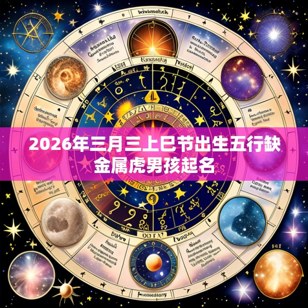 2026年三月三上巳节出生五行缺金属虎男孩起名