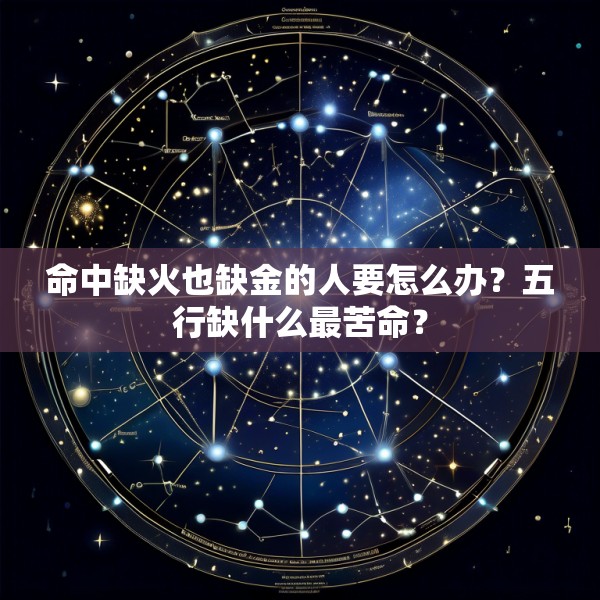 命中缺火也缺金的人要怎么办?五行缺什么最苦命?