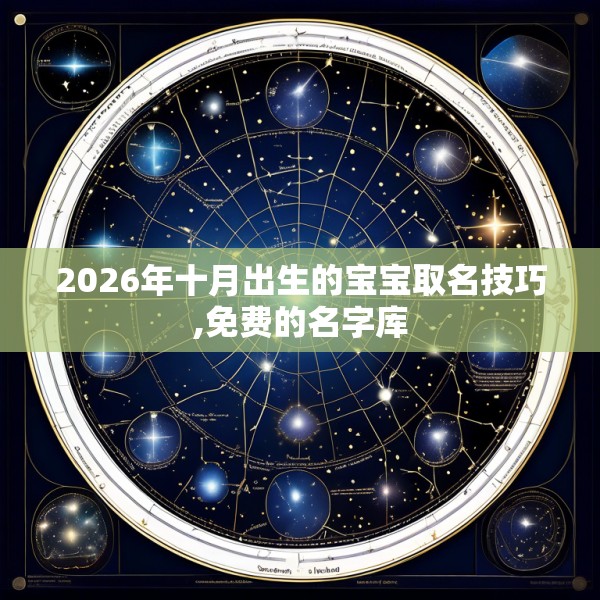 2026年十月出生的宝宝取名技巧,免费的名字库