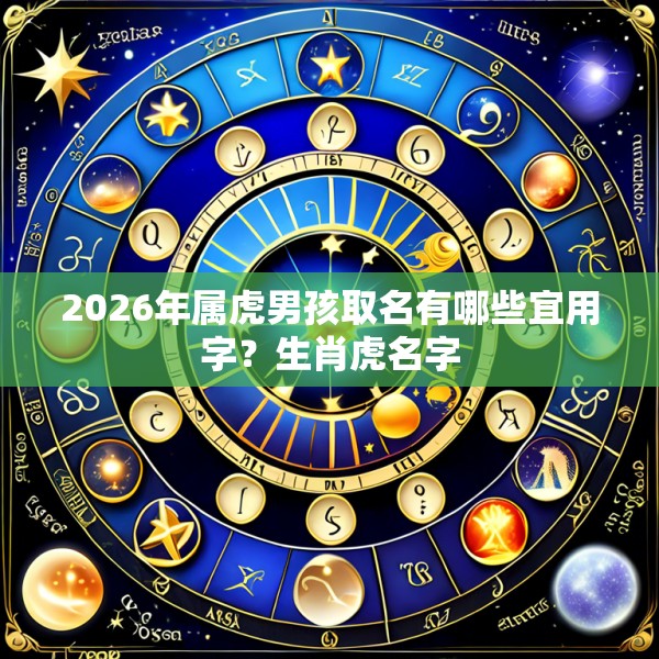 2026年属虎男孩取名有哪些宜用字？生肖虎名字