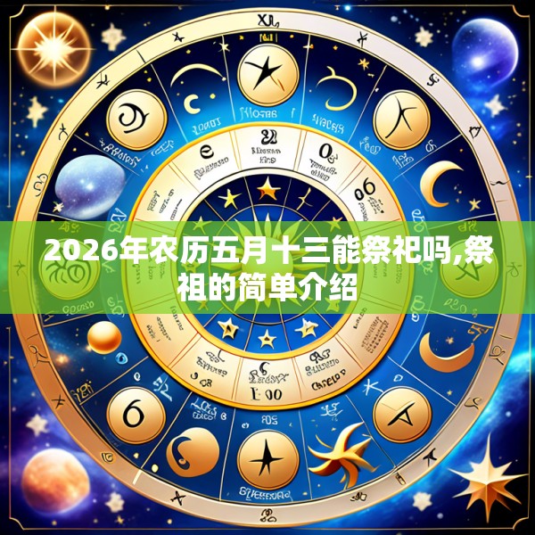 2026年农历五月十三能祭祀吗,祭祖的简单介绍