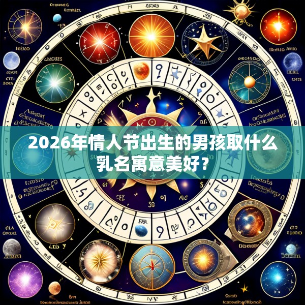2026年情人节出生的男孩取什么乳名寓意美好？