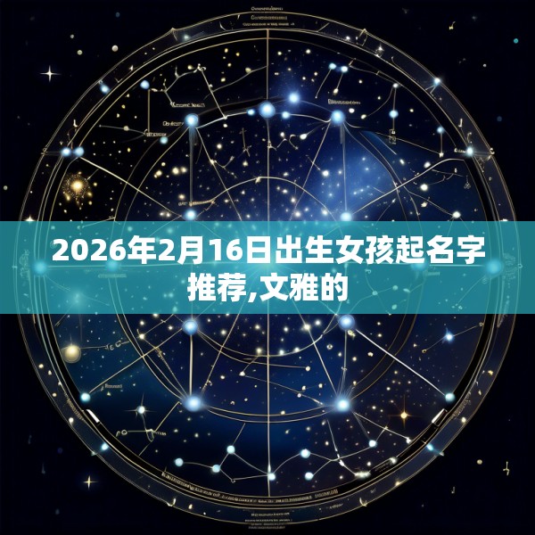 2026年2月16日出生女孩起名字推荐,文雅的