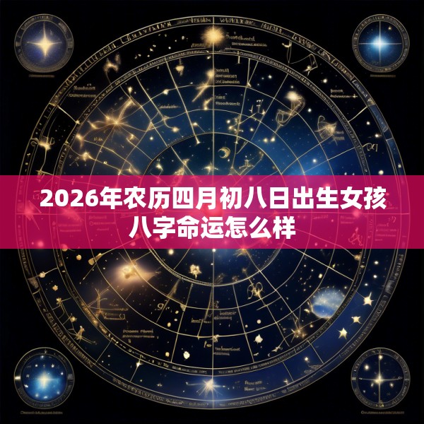 2026年农历四月初八日出生女孩八字命运怎么样