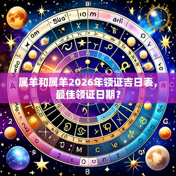 属羊和属羊2026年领证吉日表，最佳领证日期？