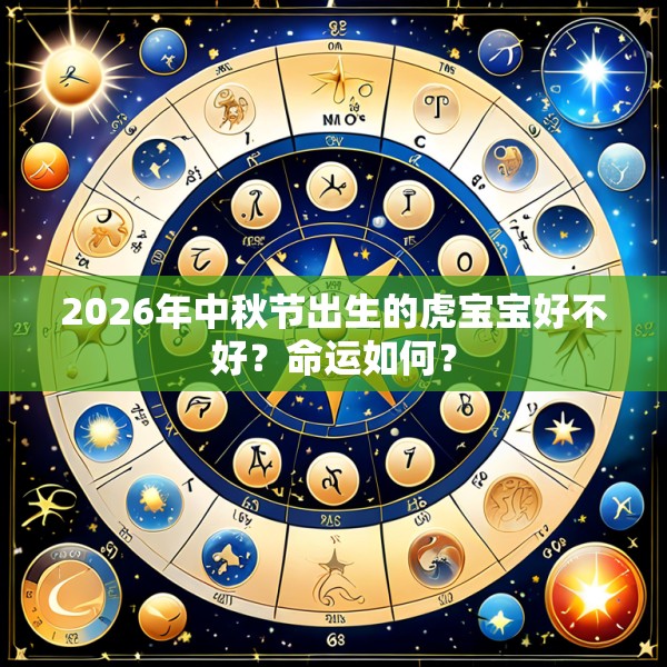 2026年中秋节出生的虎宝宝好不好?命运如何?