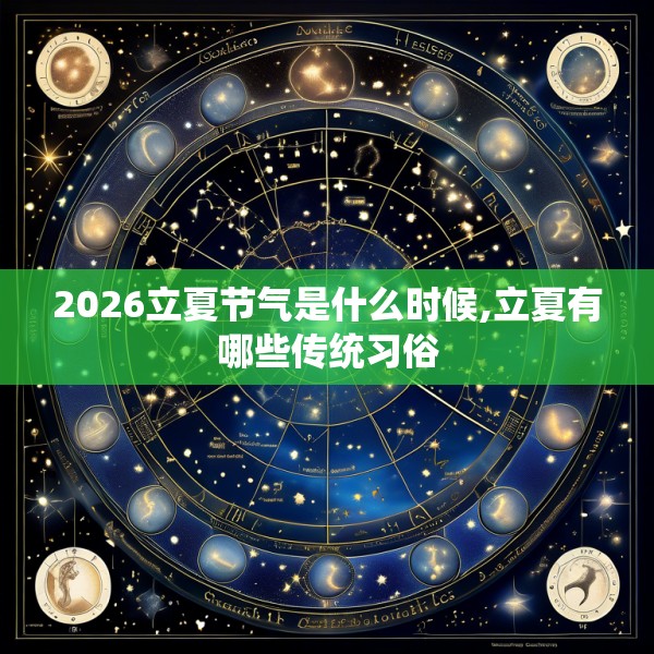 2026立夏节气是什么时候,立夏有哪些传统习俗