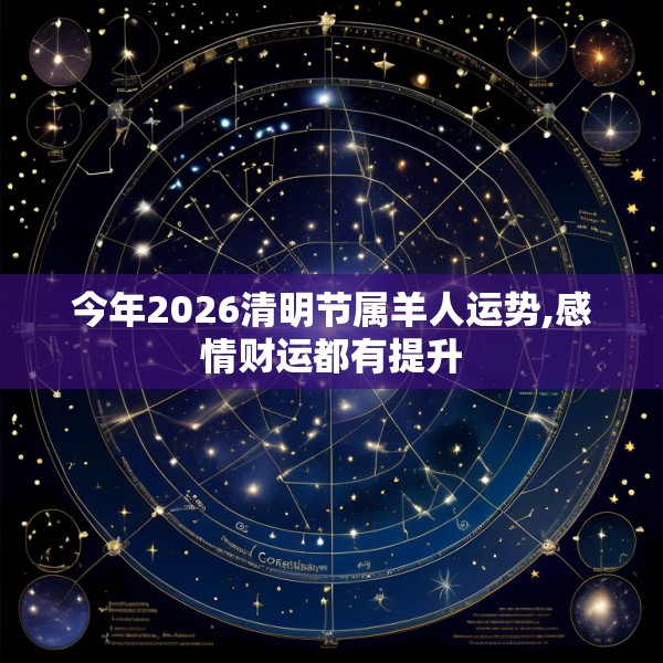 今年2026清明节属羊人运势,感情财运都有提升