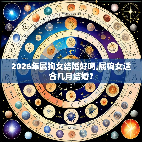 2026年属狗女结婚好吗,属狗女适合几月结婚？