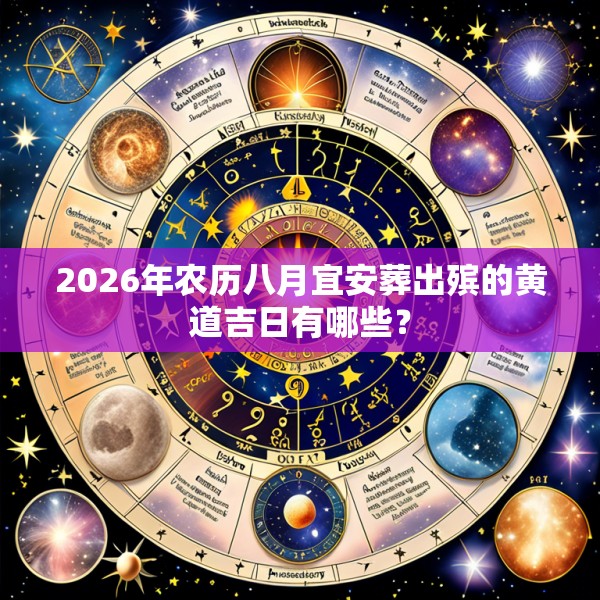 2026年农历八月宜安葬出殡的黄道吉日有哪些？