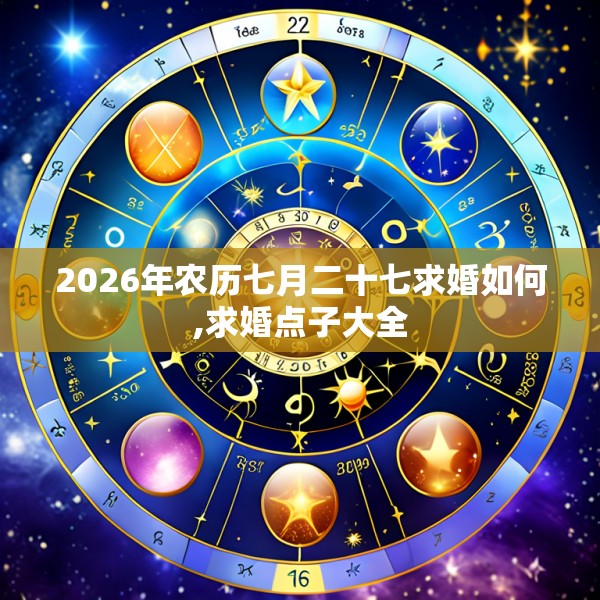 2026年农历七月二十七求婚如何,求婚点子大全