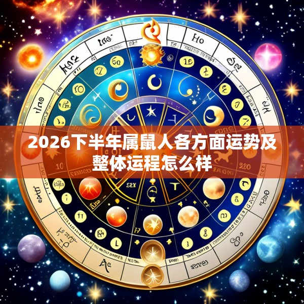 2026下半年属鼠人各方面运势及整体运程怎么样