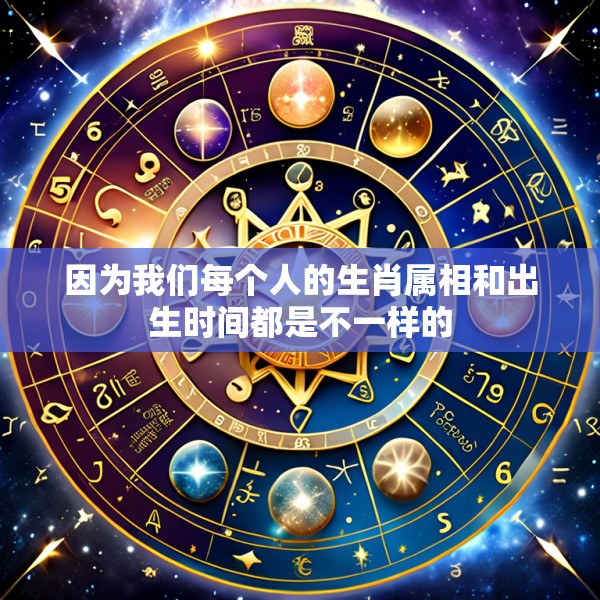 因为我们每个人的生肖属相和出生时间都是不一样的