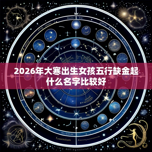 2026年大寒出生女孩五行缺金起什么名字比较好