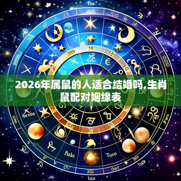2026年属鼠的人适合结婚吗,生肖鼠配对姻缘表