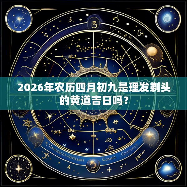 2026年农历四月初九是理发剃头的黄道吉日吗？