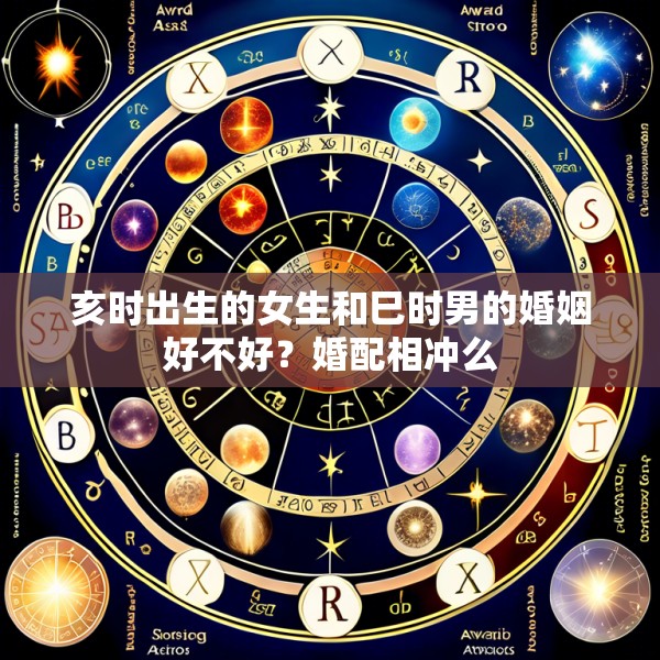 亥时出生的女生和巳时男的婚姻好不好？婚配相冲么