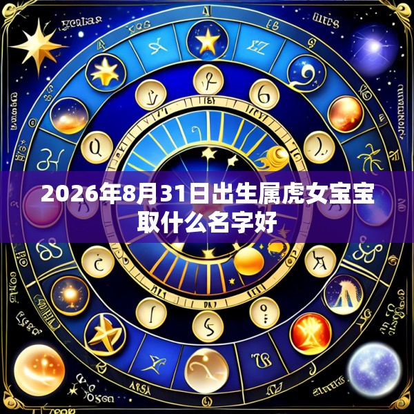 2026年8月31日出生属虎女宝宝取什么名字好
